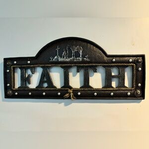 Equine inspired faith wall decor